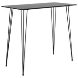 5 Piece Bar Set Black and Grey - Front View