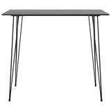 5 Piece Bar Set Black and Grey
