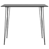 5 Piece Bar Set Black - Side View