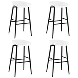 5 Piece Bar Set Black and White