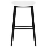 5 Piece Bar Set Black and White - Low Angle