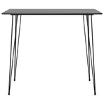 5 Piece Bar Set Black and Grey