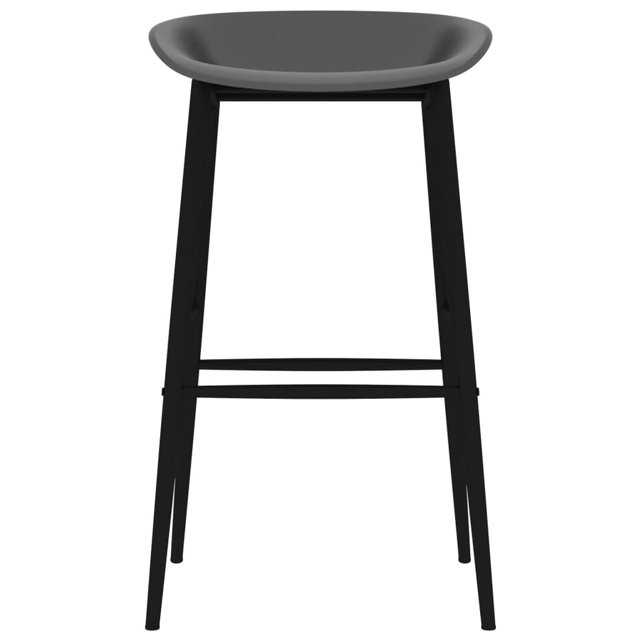 5 Piece Bar Set Black and Grey