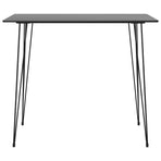 7 Piece Bar Set Black and White