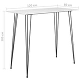 5 Piece Bar Set White - Extra Image