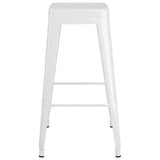 5 Piece Bar Set White - Low Angle
