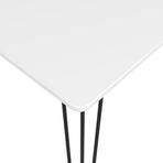 5 Piece Bar Set White and Black
