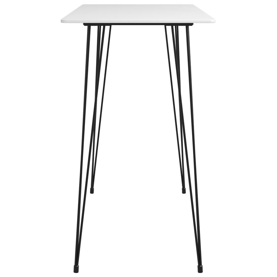 5 Piece Bar Set White and Grey