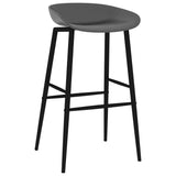 5 Piece Bar Set White and Grey - Close-Up Angle