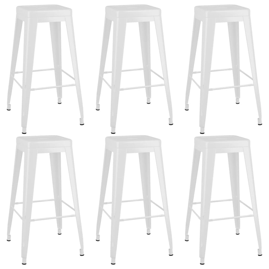 7 Piece Bar Set White