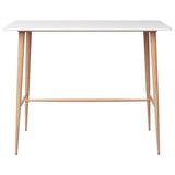 5 Piece Bar Set White and Grey