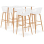 5 Piece Bar Set White