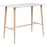 5 Piece Bar Set White - Front View