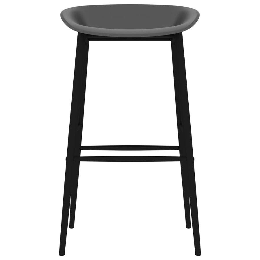 5 Piece Bar Set White and Grey