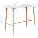 7 Piece Bar Set White and Black - Extra Image