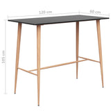 5 Piece Bar Set Black - Extra Image