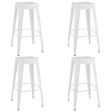 5 Piece Bar Set Black and White - Rear View