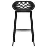 5 Piece Bar Set Black - Low Angle