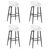 5 Piece Bar Set Black and White