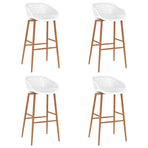 5 Piece Bar Set Black and White