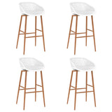 5 Piece Bar Set Black and White - Rear View