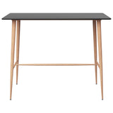 5 Piece Bar Set Black - Side View