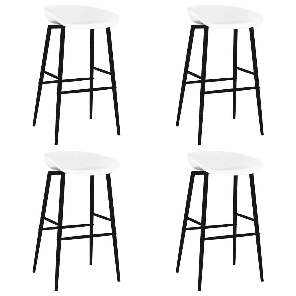 5 Piece Bar Set Black and White