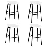 5 Piece Bar Set Black and White