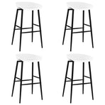 5 Piece Bar Set Black and White