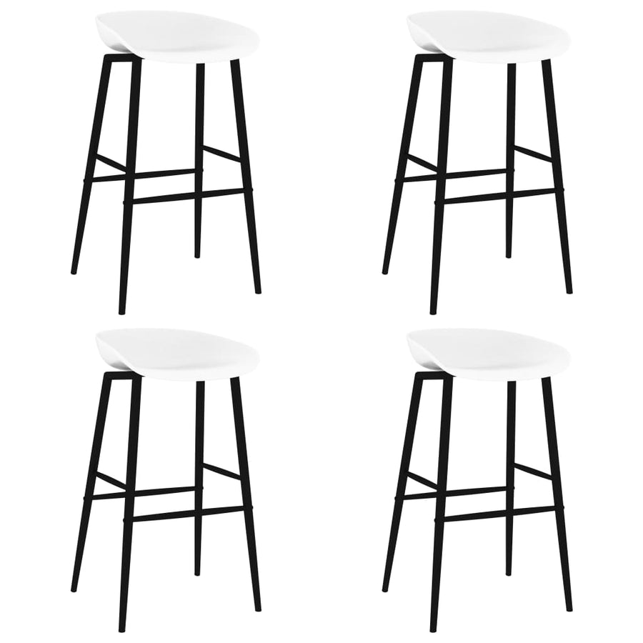 5 Piece Bar Set Black and White