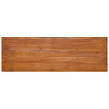 Wall-mounted TV Cabinet 180x30x30 cm Solid Teak Wood - Close-Up Angle