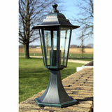 Garden Lights 2 pcs Dark Green/Black Aluminium - Front View