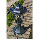 Garden Lights 2 pcs Dark Green/Black Aluminium - Side View