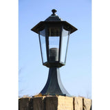 Garden Lights 2 pcs Dark Green/Black Aluminium - Top-Down View