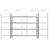 Adjustable Security Grilles for Windows 2 pcs 1000-1500 mm - Side View