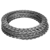 Razor Wires Helical Wire Rolls 2 pcs Galvanised Steel 60 m - Front View
