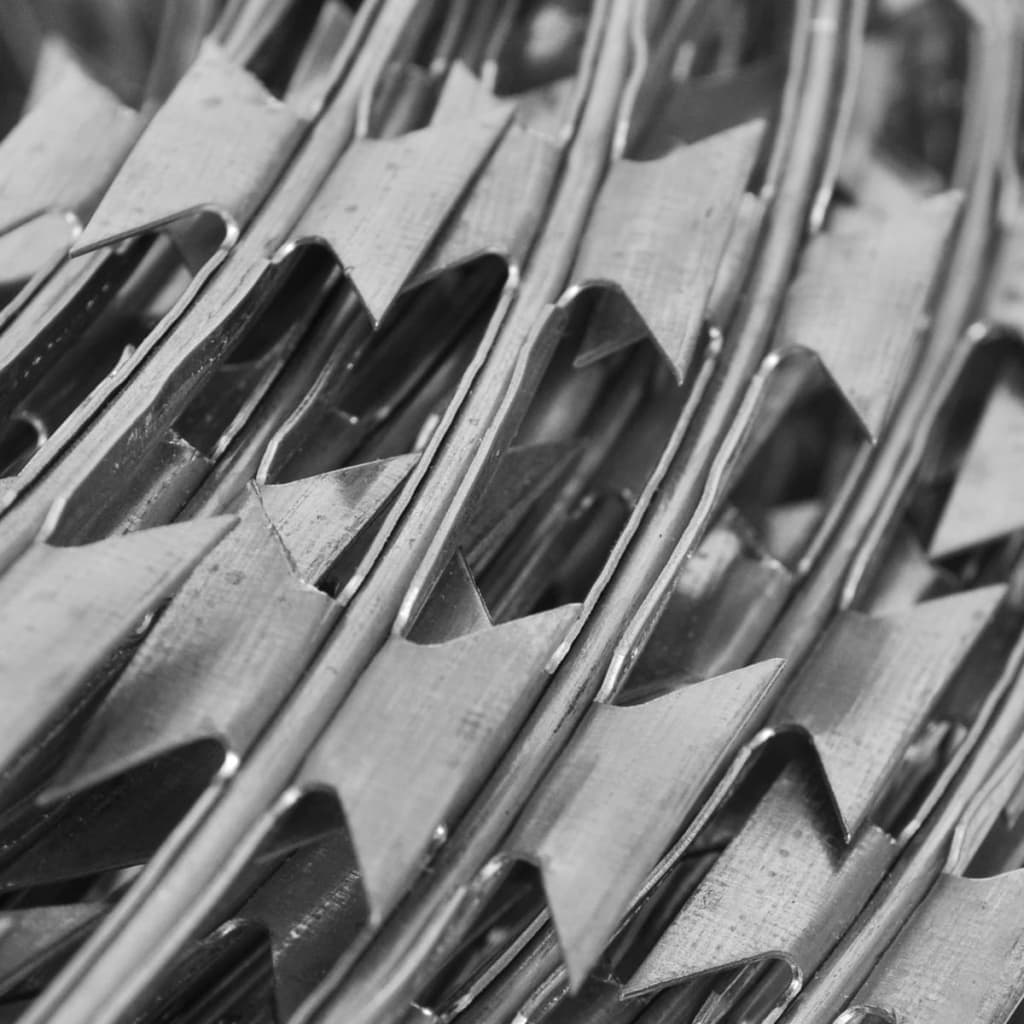 Razor Wires Helical Wire Rolls 2 pcs Galvanised Steel 60 m