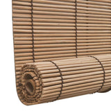 Bamboo Roller Blinds 2 pcs 100 x 160 cm Brown - 45-Degree Angle