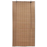 Bamboo Roller Blinds 2 pcs 150 x 220 cm Brown - Front View