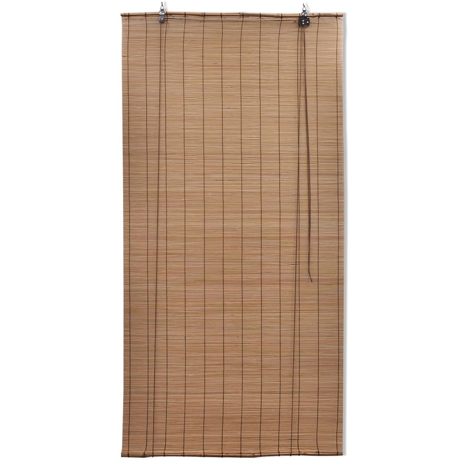 Bamboo Roller Blinds 2 pcs 150 x 220 cm Brown