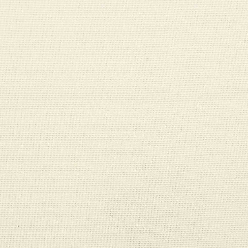 Garden Highback Chair Cushions 4 pcs Cream 120x50x7 cm Fabric