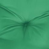 Garden Highback Chair Cushions 6 pcs Green 120x50x7 cm Fabric - Low Angle