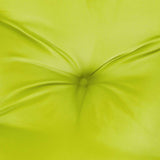Garden Highback Chair Cushions 6 pcs Bright Green 120x50x7 cm Fabric - Low Angle