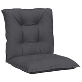 Garden Lowback Chair Cushions 4 pcs Anthracite 100x50x7 cm Fabric