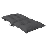 Garden Lowback Chair Cushions 4 pcs Anthracite 100x50x7 cm Fabric