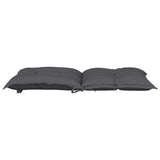 Garden Lowback Chair Cushions 4 pcs Anthracite 100x50x7 cm Fabric
