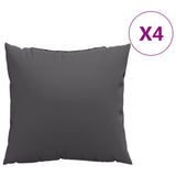 Throw Pillows 4 pcs Anthracite 40x40 cm Fabric