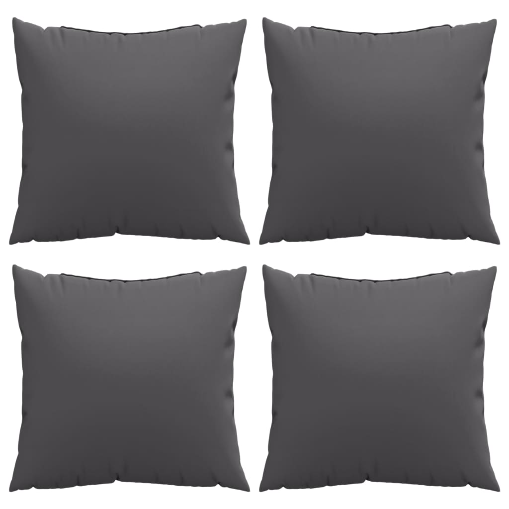 Throw Pillows 4 pcs Anthracite 40x40 cm Fabric