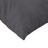 Throw Pillows 4 pcs Anthracite 40x40 cm Fabric - Rear View