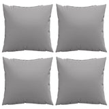 Throw Pillows 4 pcs Grey 50x50 cm Fabric - Top-Down View